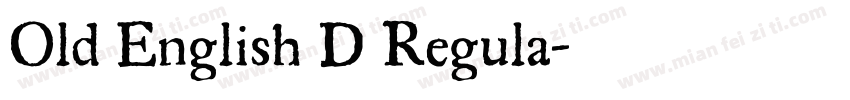 Old English D Regula字体转换